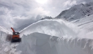 Snow-covered Burzil Pass opened for tourists.