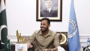 Wahab Riaz took charge as Advisor for Sports and Youth Affairs